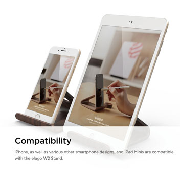 Elago W2 Universal Wooden Smartphone & Tablet Stand