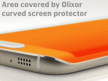 Protector Pantalla S6 Edge+ Olixar Cristal Templado Curvo - Zafiro