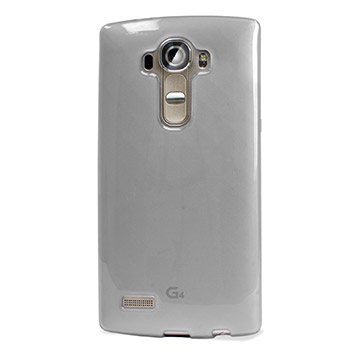 Coque LG G4 FlexiShield Gel – Blanche Givrée