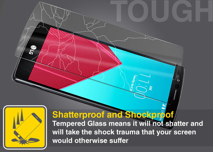 Olixar LG G4 Tempered Glass Skärmskydd