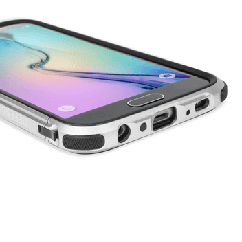 X Doria Defense Gear Samsung Galaxy S6 Metal Bumper Case - Silver