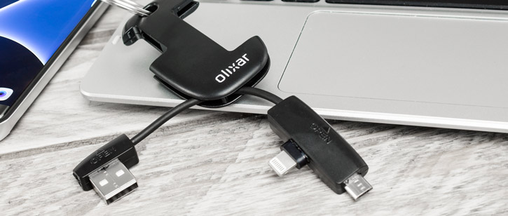 Porte-Clés Olixar 2 en 1 Micro USB et Lightning