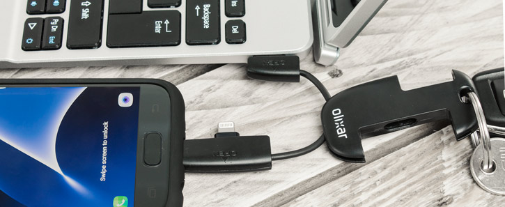 Porte-Clés Olixar 2 en 1 Micro USB et Lightning