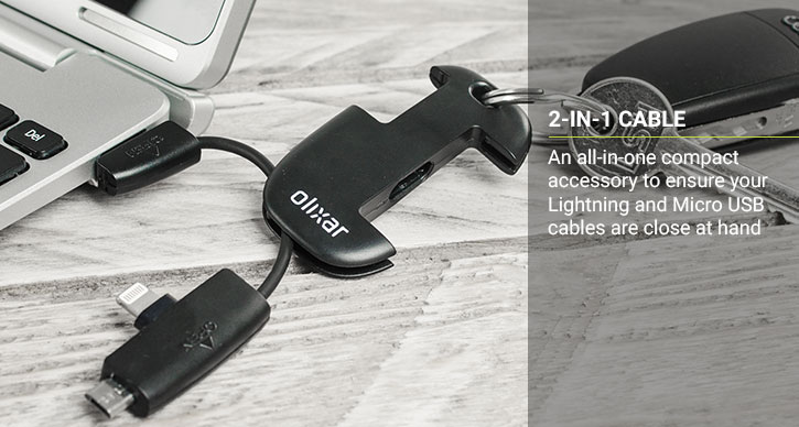 Olixar 2-in-1 Micro USB and Lightning Cable Key