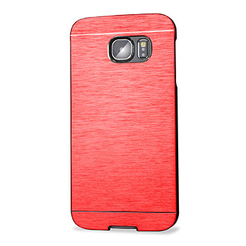 Funda Samsung Galaxy S6 Olixar con placa de aluminio - Roja