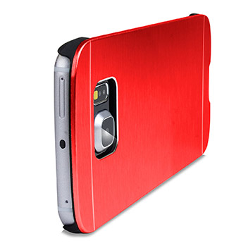 Olixar Aluminium Samsung Galaxy S6 Edge Shell Case - Red