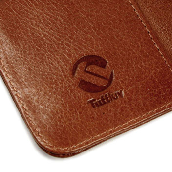 Tuff-Luv Vintage Leather Samsung Galaxy S6 Wallet Case - Brown