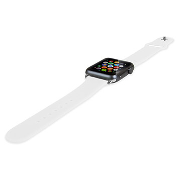 Olixar Soft Silicone Rubber Apple Watch Sport Strap - 38mm - White