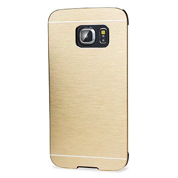 Olixar Aluminium Samsung Galaxy S6 Edge Shell Case - Gold