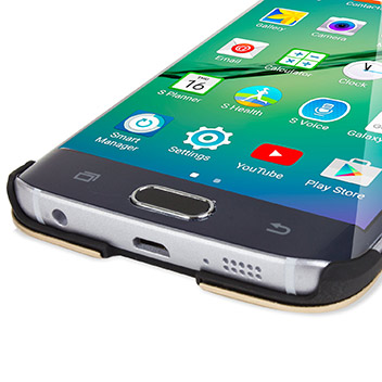 Coque Samsung Galaxy S6 Edge Olixar Aluminium - Or 