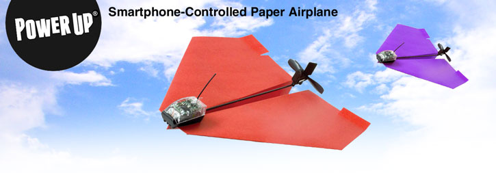 PowerUp 3.0 App Controlled Paper Airplane for iOS and Android