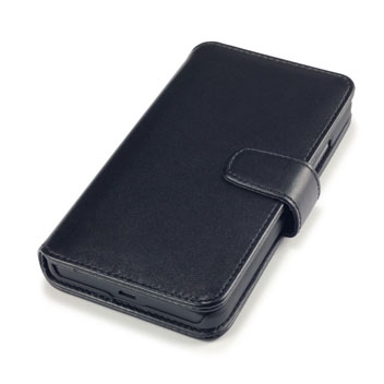 Olixar Genuine Leather Microsoft Lumia 640 XL Wallet Case - Black