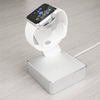 Support de recharge Apple Watch Olixar Aluminum - Argent