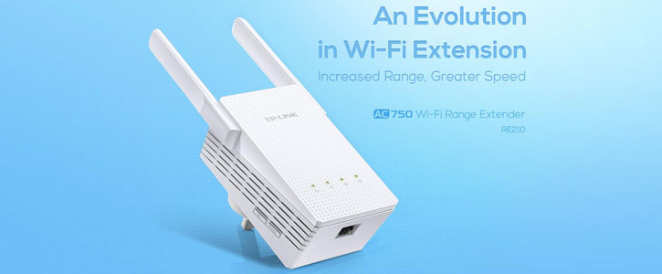 TP-LINK RE210 Dual Band 750Mbps Wi-Fi Range Extender - White