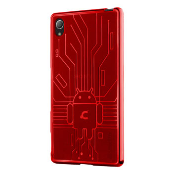 Cruzerlite Bugdroid Circuit Sony Xperia Z3+ Gel Case - Red