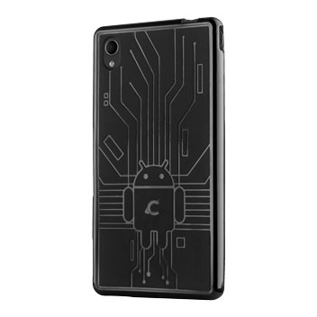 Coque Sony Xperia M4 Cruzerlite Bugdroid Circuit - Noire