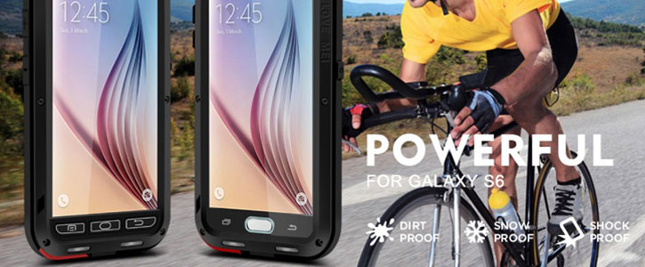 Funda Samsung Galaxy S6 Love Mei Powerful - Negra