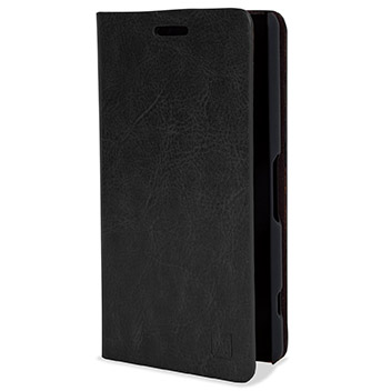 Olixar Leather-Style Sony Xperia Z4 Compact Wallet Stand Case - Black