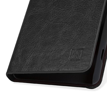Olixar Leather-Style Sony Xperia Z4 Compact Wallet Stand Case - Black