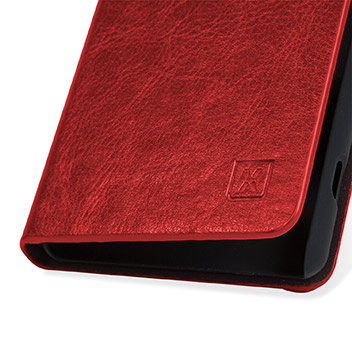 Olixar Leather-Style Sony Xperia Z4 Compact Wallet Stand Case - Red