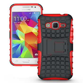 ArmourDillo Samsung Galaxy Core Prime Protective Case - Red