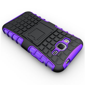 ArmourDillo Samsung Galaxy Core Prime Protective Case - Purple