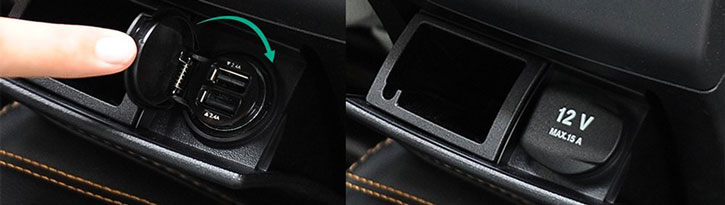 Cargador de coche Aukey Dual USB 4.8A - Negra