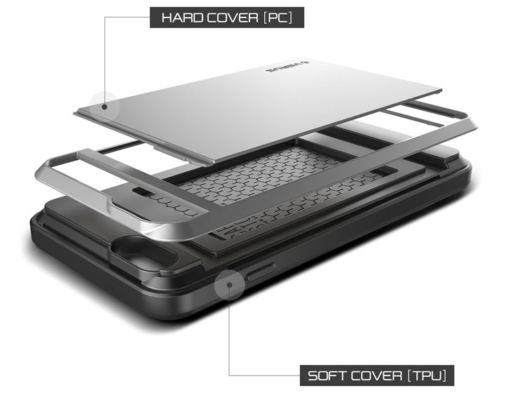Verus Damda Slide iPhone 6 Plus Case - Satin Silver