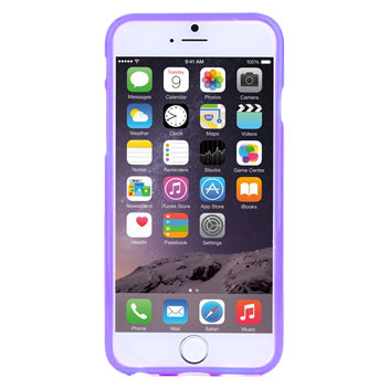 Polka Dot FlexiShield iPhone 6 Plus Gel Case - Purple