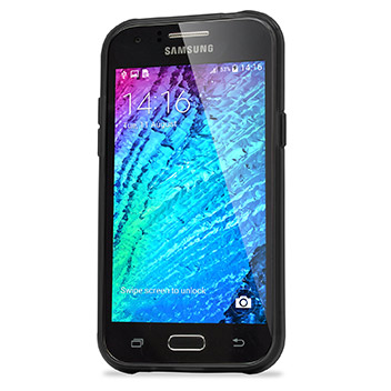 FlexiShield Samsung Galaxy J1 Gel Case - Black