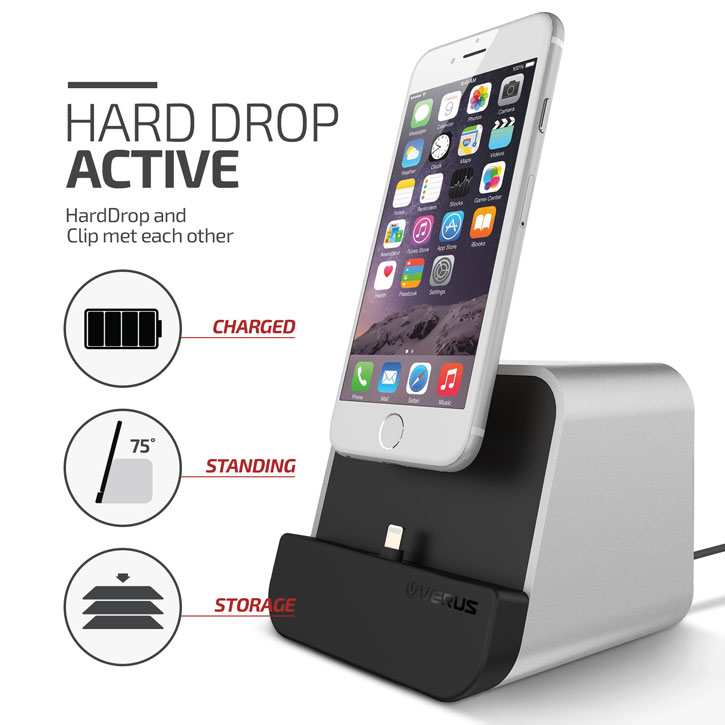 Verus i-Depot iPhone / iPad Charging Stand - Silver