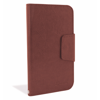 Encase Rotating Leather-Style Samsung Galaxy J1 Wallet Case - Brown