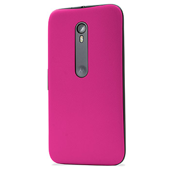 Official Motorola Moto G 3rd Gen Shell Replacement Back Cover - Pink