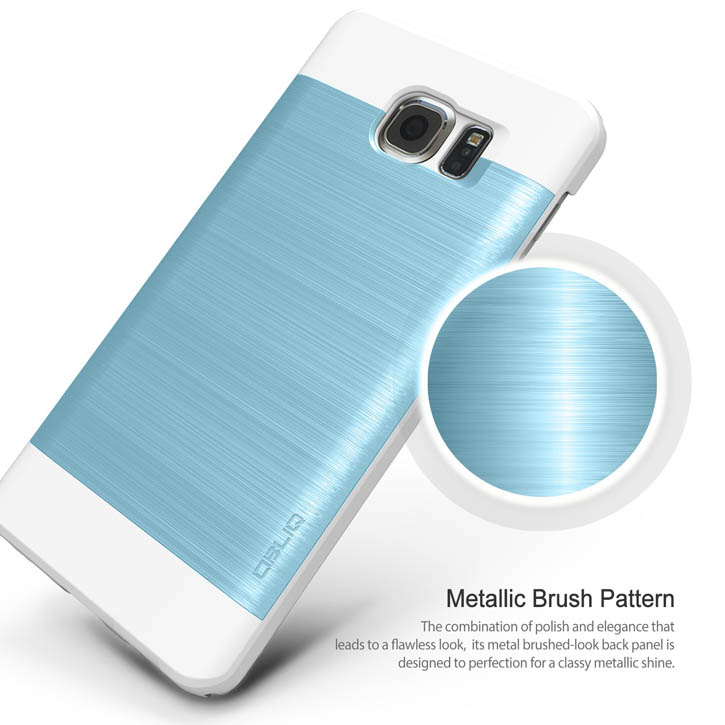 Obliq Slim Meta Samsung Galaxy Note 5 Case - Black / Metallic Blue