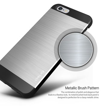 Obliq Slim Meta II iPhone 6 Case - Black / Silver