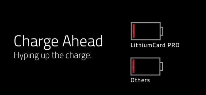 Linearflux LithiumCard Pro Portable MicroUSB Power Bank - Titanium