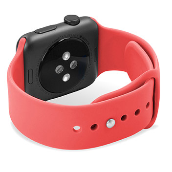 Olixar 3-in-1 Silicon Sports Apple Watch Strap 38mm - Red