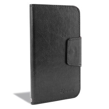 Encase Rotating Leather-Style ZTE Blade D6 Wallet Case - Black
