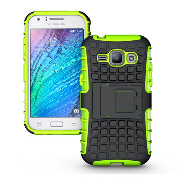 ArmourDillo Samsung Galaxy J1 Protective Case - Green