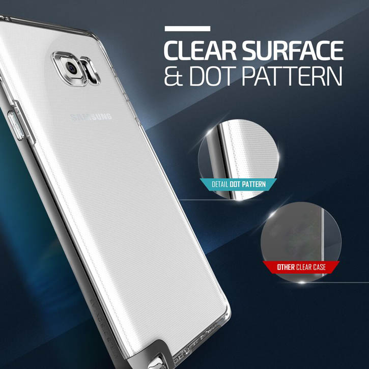 Verus Crystal Bumper Series Samsung Galaxy Note 5 Case - Steel Silver