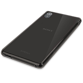 FlexiShield Sony Xperia M4 Aqua Gel Case - Smoke Black