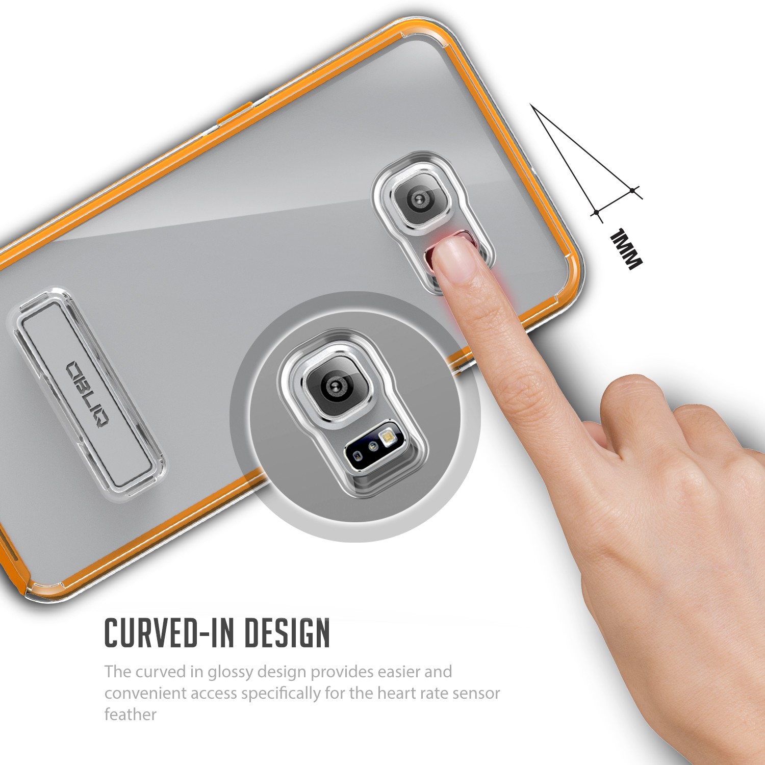 garen stikstof privacy Obliq Naked Shield Series Samsung Galaxy S6 Edge Plus Case - Orange