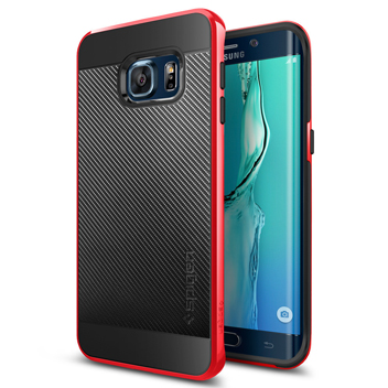 Spigen Neo Hybrid Carbon Samsung Galaxy S6 Edge+ Case - Dante Red