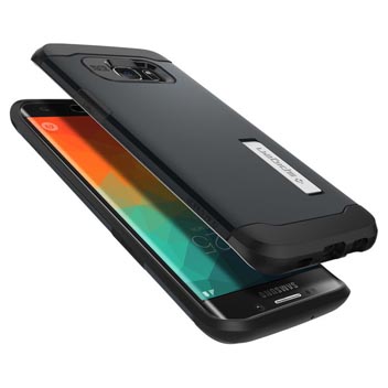 Spigen Slim Armor Samsung Galaxy S6 Edge+ Case - Metal Slate