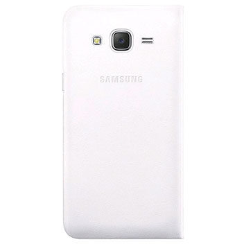 Official Samsung Galaxy J5 Flip Wallet Cover - White