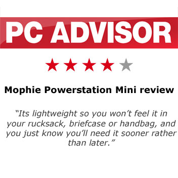 Mophie Mini Powerstation 2500mAh Power Bank - Black