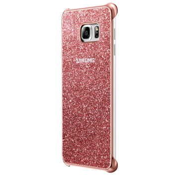Official Samsung Galaxy S6 Edge+ Glitter Cover Case - Pink