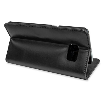 Olixar Samsung Galaxy S6 Edge+ Genuine Leather Wallet Case - Black