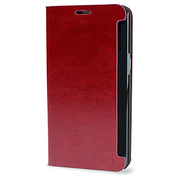 Olixar Leather-Style Samsung Galaxy S6 Edge Plus Wallet Case - Red