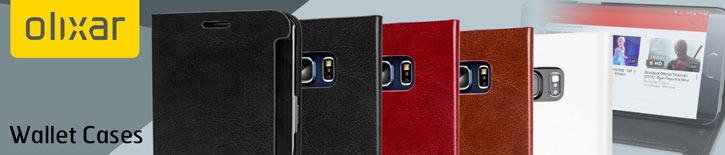 Olixar Leather-Style Samsung Galaxy S6 Edge Plus Wallet Case - White